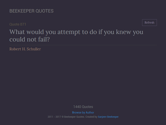 Screenshot of a New Beekeepers quotes website - image