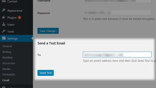 WordPress Dashboard with WP Mail SMTP settings - image