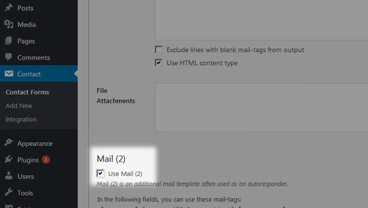 Contact-form-7 response mail 2 checkbox - image