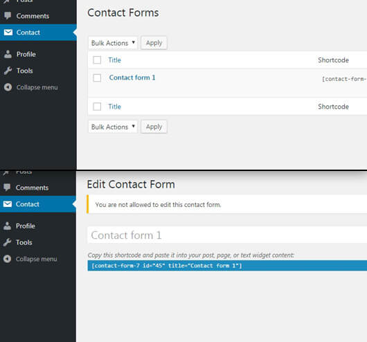 Contact-form-7 plugin page - image